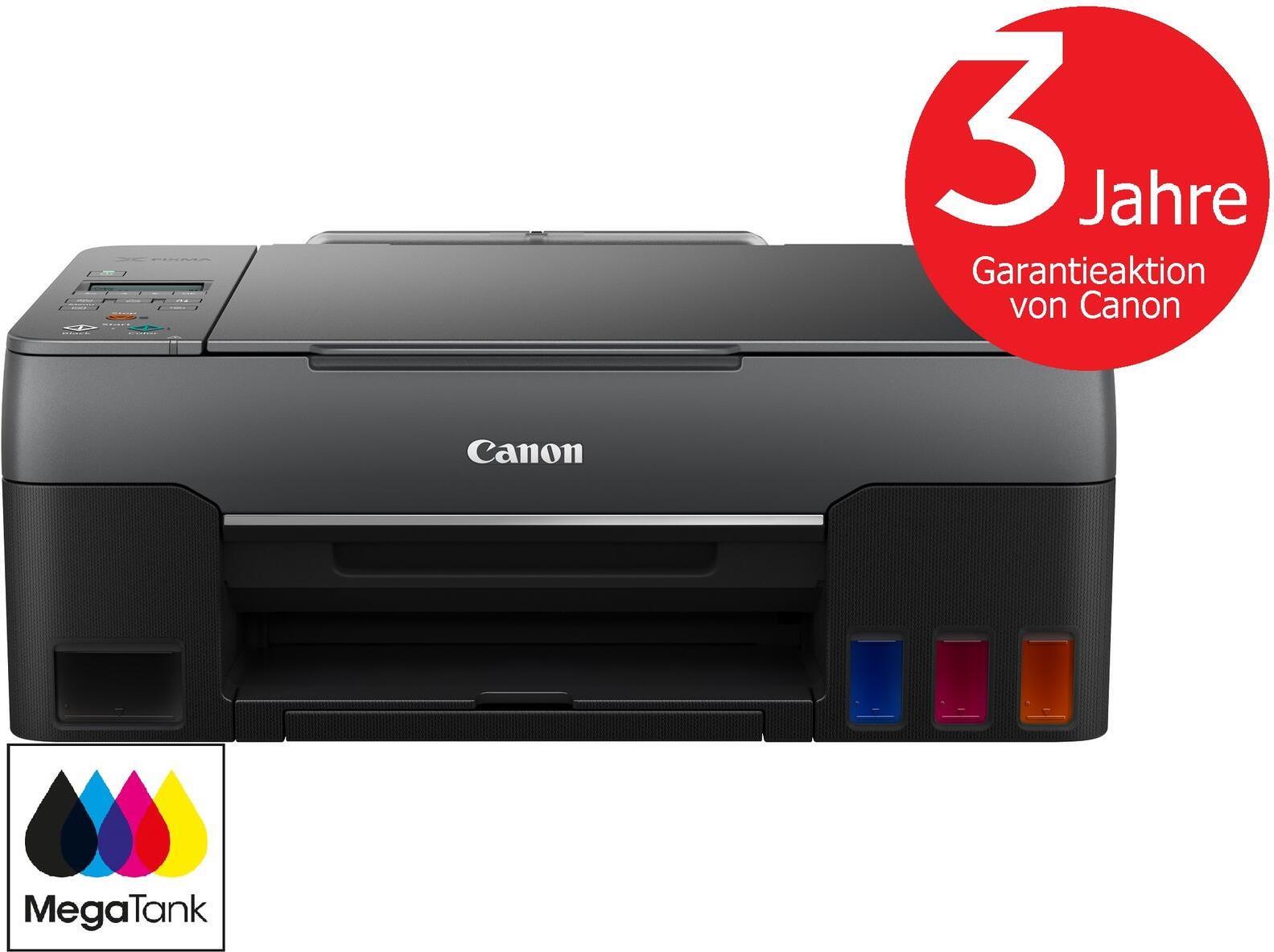 Canon PIXMA G3560 - Multifunktionsdrucker - Farbe - Tintenstrahl - refillable - A4 (210 x 297 mm), Letter A (216 x 279 mm) (Original) - A4/Legal (Medien) - bis zu 10.8 ipm (Drucken) - 100 Blatt - USB 2.0, Wi-Fi(n) von Canon