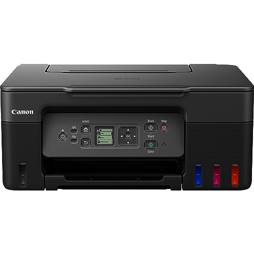 Canon PIXMA G3570 MegaTank 3in1 Multifunktionsgerät DIN A4 (Scanner, Kopierer, Drucker, Farbtintenstrahldrucker, USB, WLAN, Print App, Cloud, LC Display), schwarz/grau von Canon