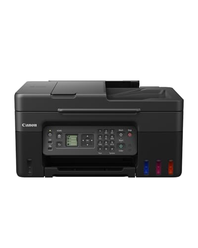 Canon PIXMA G4570 Serie – All-in-One MegaTank Drucker, Kopierer, Scanner und Faxgerät für den Heimgebrauch | Kabellose Smartphone-Verbindung Drucker für Zuhause von Canon