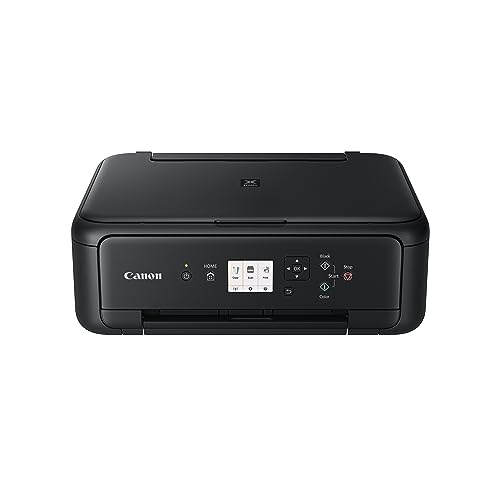 Canon PIXMA TS5150 Drucker Farbtintenstrahl Multifunktionsgerät DIN A4 (Scanner, Kopierer, Farbdisplay, 4.800 x 1.200 dpi, USB, WLAN, Duplexdruck, 2 Papierzuführungen) schwarz von Canon