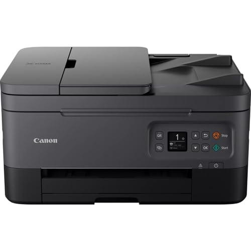 Canon PIXMA TS7450a Multifunktionsdrucker (Scanner, Kopierer, Fotodrucker, 3,7 cm OLED, 4.800 x 1.200 DPI, USB, WLAN, Print App, Duplexdruck, 2 Papierzuführungen), Schwarz, Normal von Canon