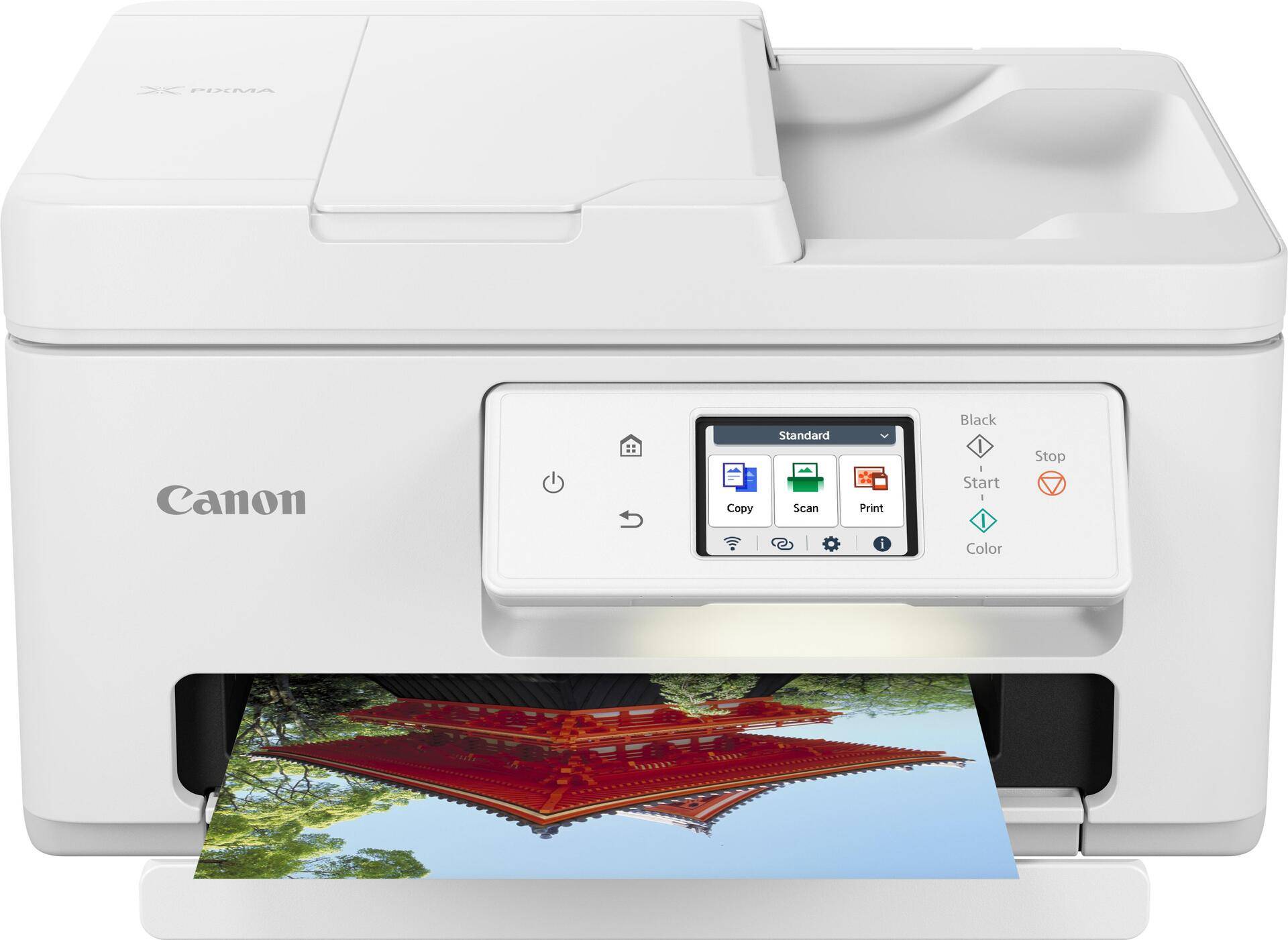Canon PIXMA TS7750i. Drucktechnologie: Tintenstrahl, Drucken: Farbdruck, Maximale Auflösung: 1200 x 1200 DPI. Kopieren: Farbkopieren. Scannen: Farbscan, Optische Scan-Auflösung: 1200 x 2400 DPI. Duplexfunktion: Kopieren, Drucken. Maximale Papiergröße der ISO A-Serie: A4. WLAN. Produktfarbe: Weiß (6258C006) Canon PIXMA TS7750i. Drucktechnologie: Tintenstrahl, Drucken: Farbdruck, Maximale Auflösung: 1200 x 1200 DPI. Kopieren: Farbkopieren. Scannen: Farbscan, Optische Scan-Auflösung: 1200 x 2400 DPI. Duplexfunktion: Kopieren, Drucken. Maximale Papiergröße der ISO A-Serie: A4. WLAN. Produktfarbe: Weiß (6258C006) von Canon