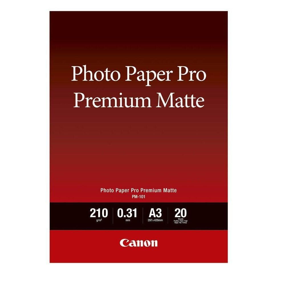 Canon PM-101 Premium-Fotopapier matt A3 297x420mm 210 g/m² - 20 Blatt von Canon