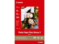 Canon PP-201 Glossy II Fotopapier Plus A3 – 20 Blatt, Hoch-Glanz, 260 g/m², A3, 20 Blätter, 270 µm, Canon Lucia, ChromaLife100+ von Canon