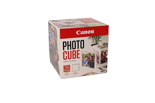 Canon Photo Cube Creative Pack, Green - PP-201 Glossy II Photo Paper 5x5" (40 Sheets) + Photo Frame - Compatible with Canon PIXMA Printers von Canon
