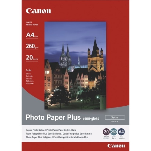 Canon Photo Paper Plus SG-201, A4, 20 Blatt von Canon
