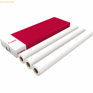 Canon Plotterpapier Premium IJM113 97003449 90g 914mmx45m 3 Stück von Canon