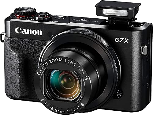 Canon PowerShot G7 X Mark II Digitalkamera (klappbares 7,5cm Display, 20,1 Megapixel, 4,2 Fach optischer Zoom, Touchscreen, WLAN, F1.8-2.8 Objektiv, optischer Bildstabilisator, Full HD), schwarz von Canon