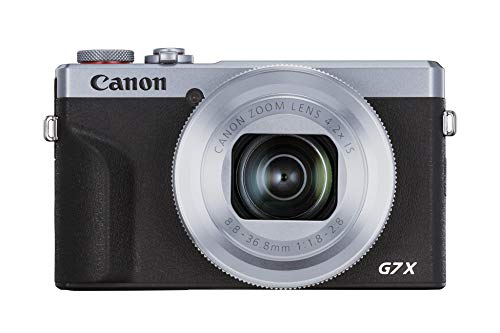 Canon PowerShot G7 X Mark III Digitalkamera (20,1 MP, 4,2-fach optischer Zoom, 7,5cm (3 Zoll) LCD-Touchscreen klappbar, DIGIC 8, 4K, Full-HD, WLAN, Bluetooth, Blendenautomatik; Zeitautomatik), silber von Canon
