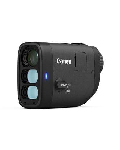 Canon PowerShot Golf-Entfernungsmesser - Rangefinder mit Flag-Lock & Slope Modus an/aus (12x Digitalzoom, 800 Yards Reichweite, Vibrationsfunktion, Digitalkamera, Videofunktionen, Bildstabilisierung) von Canon
