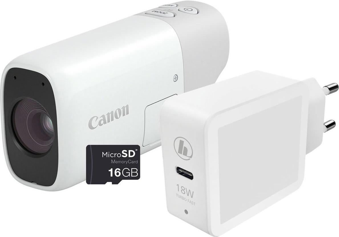 Canon PowerShot Zoom Essential Kit weiss (4838C014) von Canon