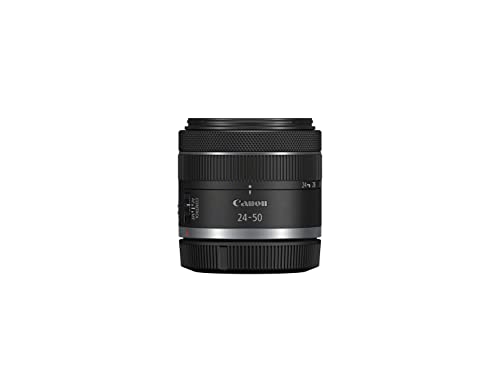 Canon RF 24-50mm F4.5-6.3 is STM Zoomobjektiv für Einsteiger und Vlogger (2-Fach Zoom, 4,5 Stufen Bildstabilisator, leiser STM-Motor, Fokus-Breathing-Korrektur, Objektiv Steuerring) schwarz von Canon