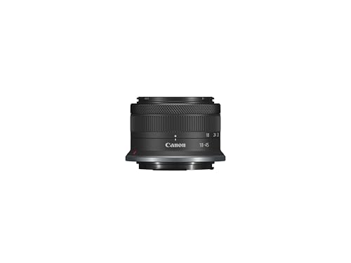 Canon RF-S 18-45mm F4.5-6.3 is STM Kamera Objektiv (kompatibel mit EOS R Systemkamera, 4 Stufen Bildstabilisator, manueller Modus, STM-Motor für präzise Fokussierung) schwarz von Canon