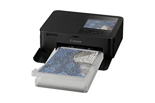 Canon SELPHY CP1500 Mini Fotodrucker mobil tragbar unterwegs (bis Postkartengröße 10x15cm, WLAN, kabellos, Thermosublimation, App, farbstabil 100 Jahre) schwarz [ohne Farbband/Papier, ohne Akku] von Canon