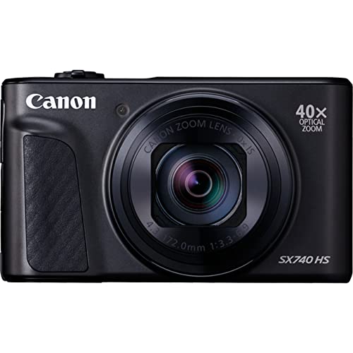 Canon SX740 HS PowerShot Digitalkamera Schwarz - Praktische Kompaktkamera mit 4K Auflösung und hybridem Autofokus - Canon Powershot Kamera mit 40x optischem Zoom - Auto-Transfer per WLAN und Bluetooth Canon SX740 HS PowerShot Digitalkamera Schwarz - Praktische Kompaktkamera mit 4K Auflösung und hybridem Autofokus - Canon Powershot Kamera mit 40x optischem Zoom - Auto-Transfer per WLAN und Bluetooth von Canon