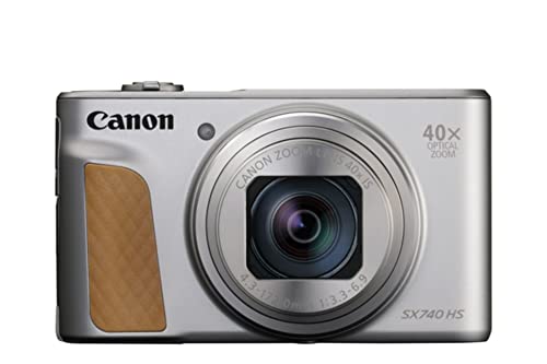 Canon SX740 HS PowerShot Digitalkamera Silber - Praktische Kompaktkamera mit 4K Auflösung und hybridem Autofokus - Canon Powershot Kamera mit 40x optischem Zoom - Auto-Transfer per WLAN und Bluetooth Canon SX740 HS PowerShot Digitalkamera Silber - Praktische Kompaktkamera mit 4K Auflösung und hybridem Autofokus - Canon Powershot Kamera mit 40x optischem Zoom - Auto-Transfer per WLAN und Bluetooth von Canon
