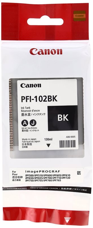 Canon Tinte schwarz, PFI-102BK Canon Tinte schwarz, PFI-102BK von Canon
