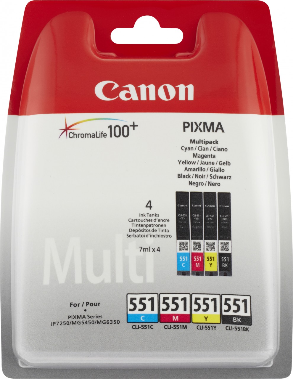 Canon Tinten Multipack CLI-551BK/551C/551M/551Y Canon Tinten Multipack CLI-551BK/551C/551M/551Y von Canon