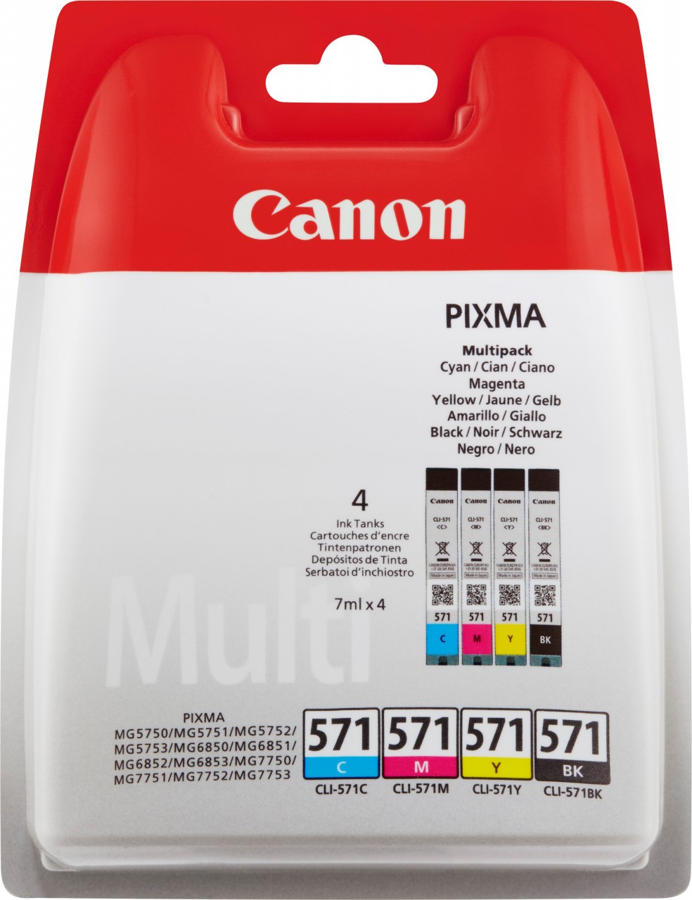 Canon Tinten Multipack CLI-571BK/571C/571M/571Y Canon Tinten Multipack CLI-571BK/571C/571M/571Y von Canon