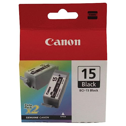 Canon Tintenpatrone BCI-15 BK - schwarz 3 ml - Original für Tintenstrahldrucker von Canon