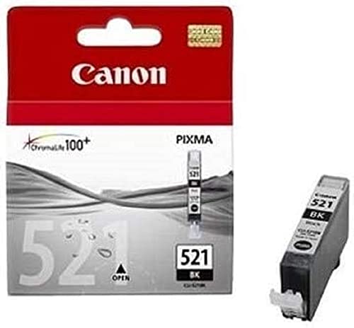 Canon Tintenpatrone CLI-521 BK - schwarz 9 ml - Original für Tintenstrahldrucker von Canon