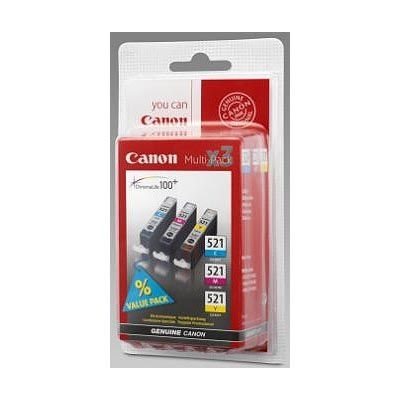 Canon Tintenpatrone CLI-521 Multipack C/M/Y von Canon