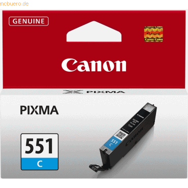 Canon Tintenpatrone Canon CLI-551C cyan von Canon