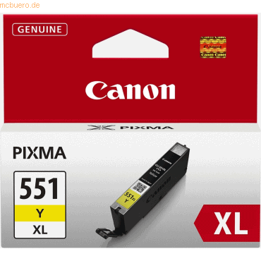 Canon Tintenpatrone Canon CLI-551Y XL yellow von Canon