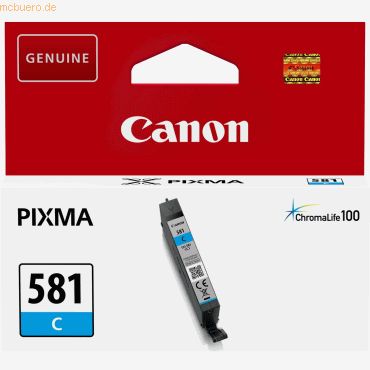 Canon Tintenpatrone Canon CLI-581C cyan von Canon