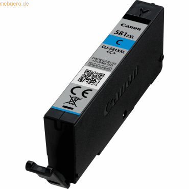 Canon Tintenpatrone Canon CLI-581CXXL cyan Canon Tintenpatrone Canon CLI-581CXXL cyan von Canon