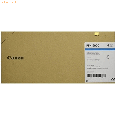 Canon Tintenpatrone Canon PFI-1700C cyan von Canon