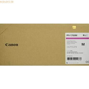 Canon Tintenpatrone Canon PFI-1700M magenta von Canon