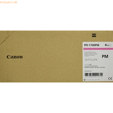 Canon Tintenpatrone Canon PFI-1700PM Photo magenta von Canon