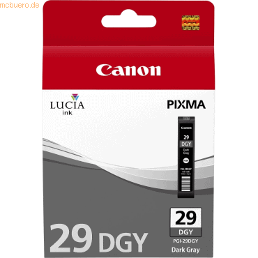 Canon Tintenpatrone Canon PGI-29 dunkelgrau 36ml von Canon