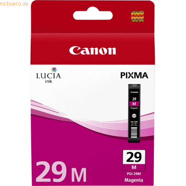 Canon Tintenpatrone Canon PGI-29 magenta 36ml Canon Tintenpatrone Canon PGI-29 magenta 36ml von Canon