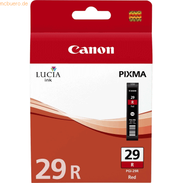 Canon Tintenpatrone Canon PGI-29 rot 36ml von Canon