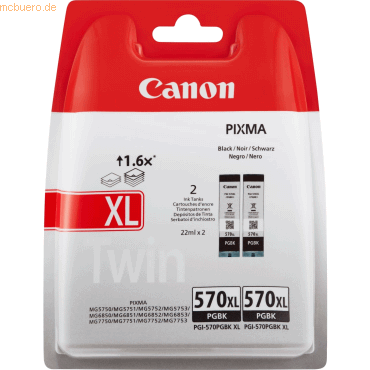 Canon Tintenpatrone Canon PGI-570XLPGBK schwarz von Canon