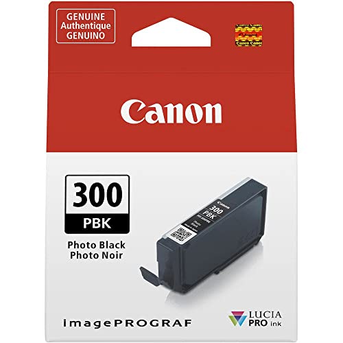 Canon Tintenpatrone PFI-300PBK - Foto schwarz 14,4 ml - Original für Tintenstrahldrucker von Canon