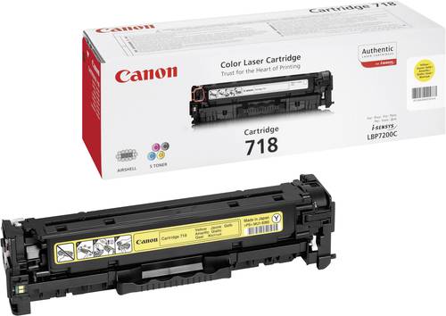 Canon Toner 718 Y Original Gelb 2900 Seiten 2659B002 von Canon