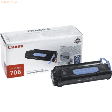 Canon Toner Canon 706 schwarz von Canon