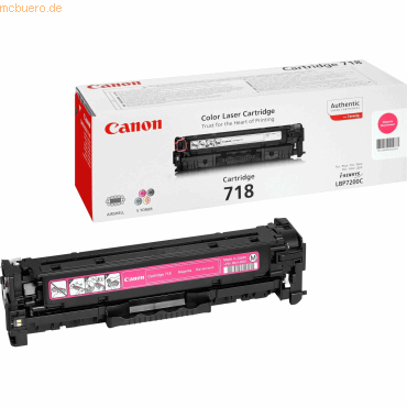 Canon Toner Canon 718M magenta von Canon