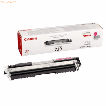 Canon Toner Canon 729M magenta von Canon