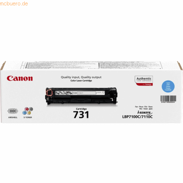 Canon Toner Canon 731 C cyan ca. 1.500 Seiten von Canon