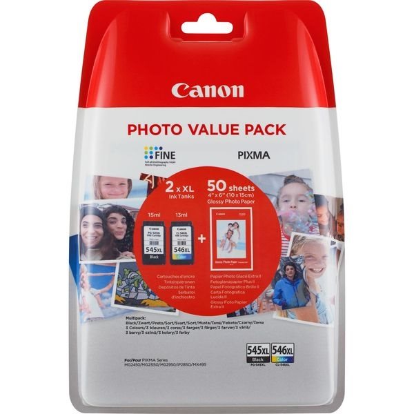 Canon XL Tinten schwarz + color PG-545XLPACK von Canon