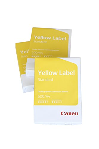 Canon Yellow Label Standard; Druck- und Kopierpapier, EU Umweltzeichen, 3x500 Blatt, A4, 80 g/m² alle Drucker; CIE 150 (frustfreie Schutzverpackung) von Canon