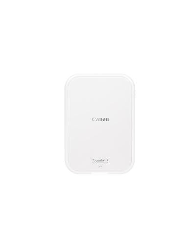 Canon Zoemini 2 Drucker Set: Erstelle und drucke Erinnerungen überall – Kompakter, tragbarer Fotodrucker – Bluetooth 5.0 – Schnelles USB-C Laden für unterwegs (Weiß) von Canon