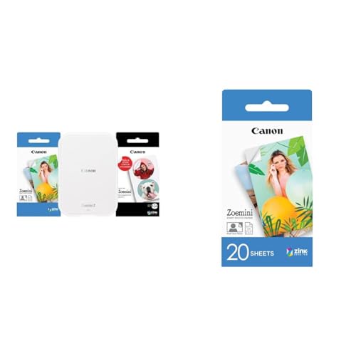 Canon Zoemini 2 Mini Fotodrucker mobil tragbar unterwegs Hosentasche Printing KIT & ZP-2030 Original Zink Fotopapier 20 Blatt Zoemini Sofortbildkamera/Fotodrucker Canon Zoemini 2 Mini Fotodrucker mobil tragbar unterwegs Hosentasche Printing KIT & ZP-2030 Original Zink Fotopapier 20 Blatt Zoemini Sofortbildkamera/Fotodrucker von Canon