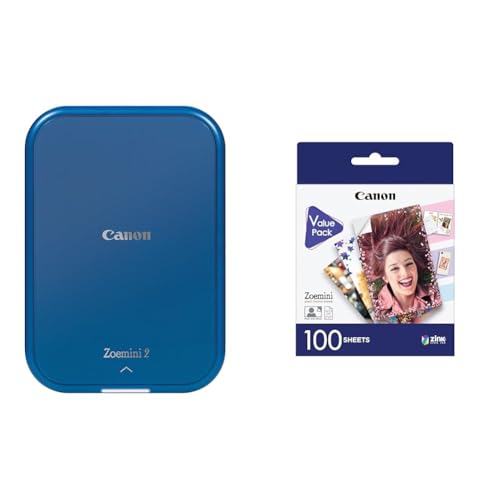 Canon Zoemini 2 Mini Fotodrucker mobil tragbar unterwegs Hosentasche & ZP-2030 Original Zink Photo Paper 100 Sheets for Zoemini Instant Camera/Photo Printer Canon Zoemini 2 Mini Fotodrucker mobil tragbar unterwegs Hosentasche & ZP-2030 Original Zink Photo Paper 100 Sheets for Zoemini Instant Camera/Photo Printer von Canon