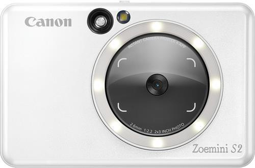 Canon Zoemini S2 - Digitalkamera - Kompaktkamera mit Fotosofortdrucker - 8.0 MPix - NFC, Bluetooth - Pearl White Canon Zoemini S2 - Digitalkamera - Kompaktkamera mit Fotosofortdrucker - 8.0 MPix - NFC, Bluetooth - Pearl White von Canon