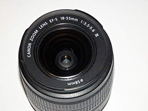 Canon Zoom Lens EF-S 18-55mm 1:3.5-5.6 III Ø58mm - ohne Bildstabilisator für alle Canon APS-C Kameras geeignet von Canon